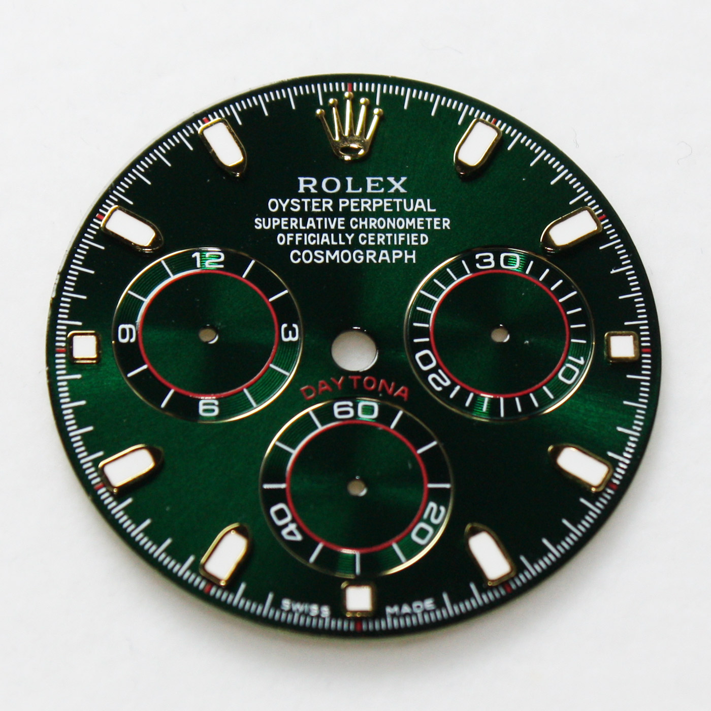 Quadrante aftermarket per Daytona Ceramic calibro 4130 colore verde per ref. 16523, 116508, 116503, 116523, - Gioielleria Rizzo